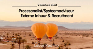 Vacature Labor Redimo Externe Inhuur Rexruitement Procesanalist Susteemadviseur